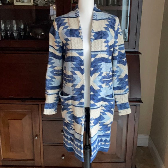 Anti Ballistic Aztec Knit Open Cardigan M - Picture 5 of 12